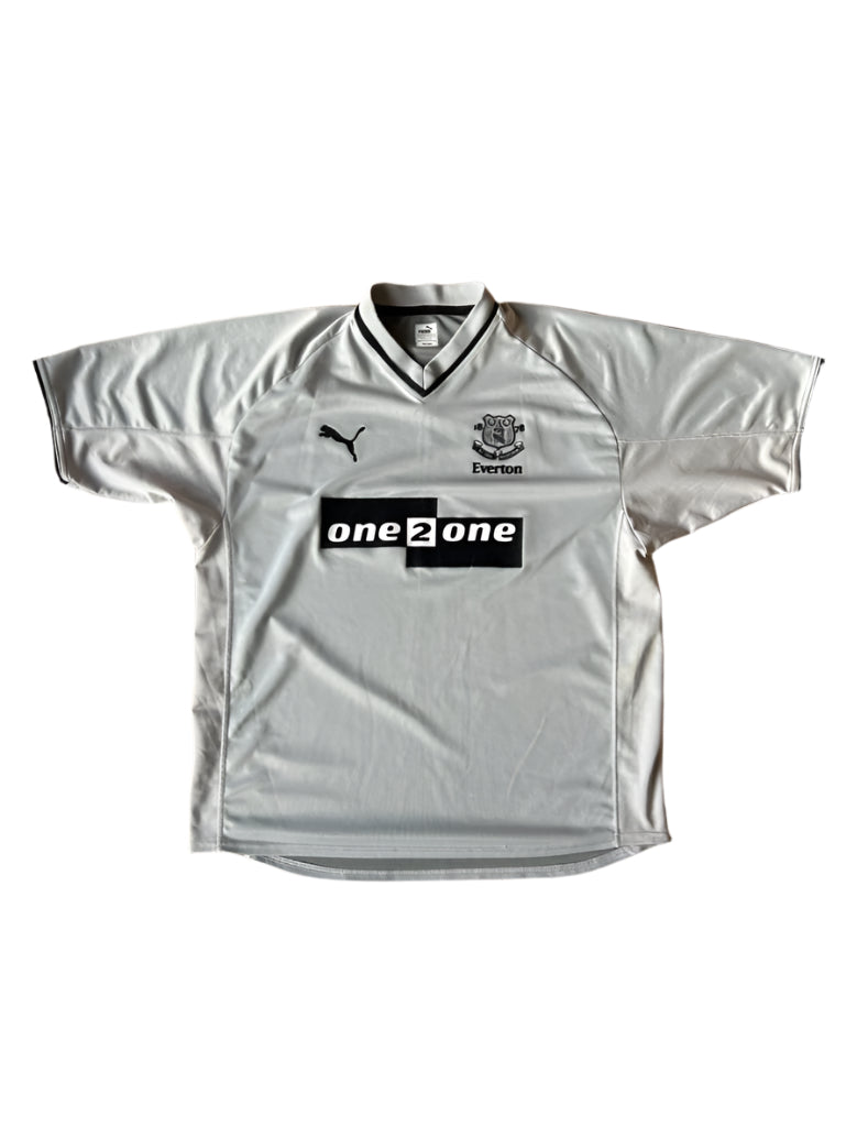 Vintage 2000s Puma Everton Away Jersey 2001/02 Large