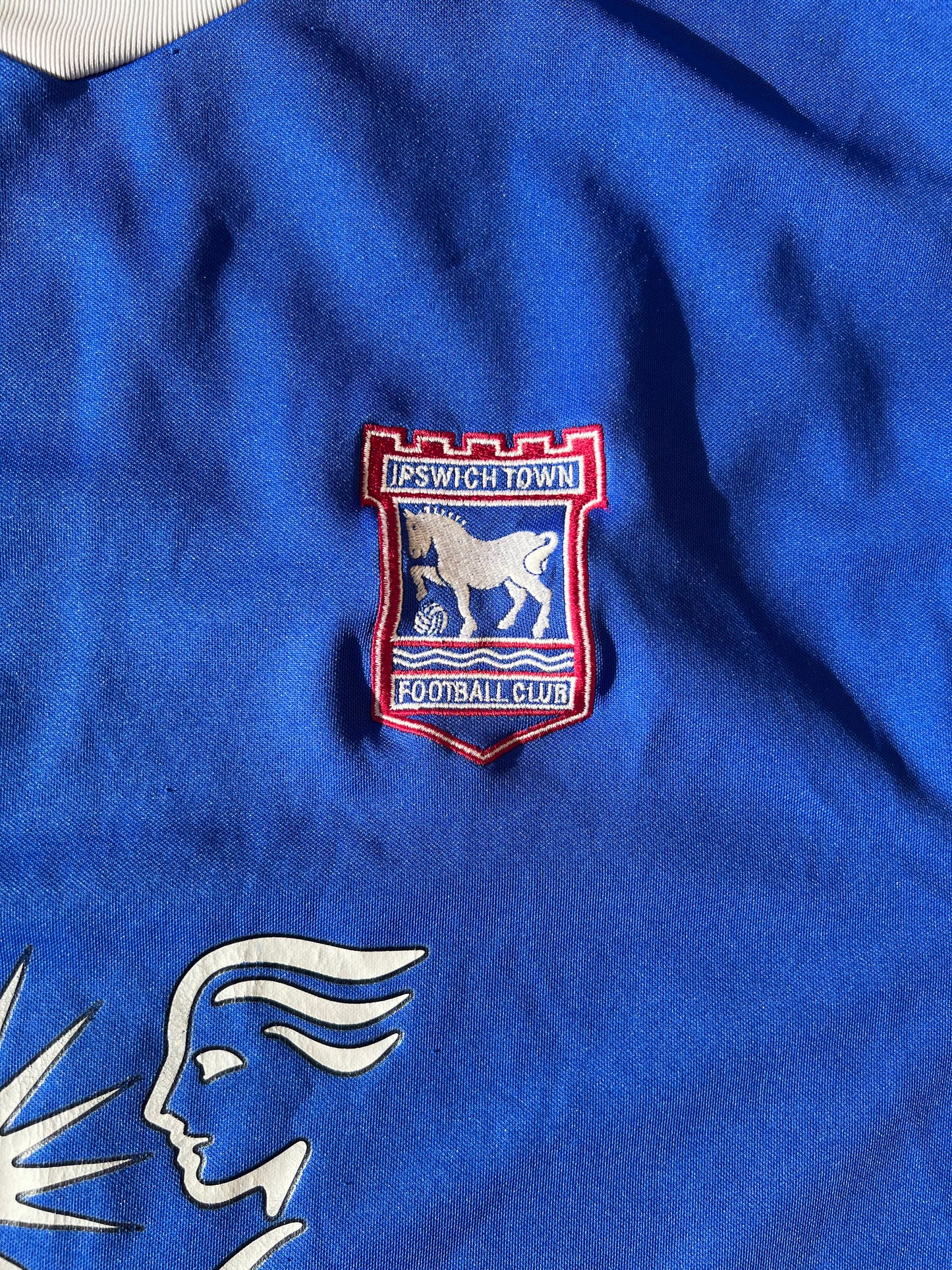 Vintage 2000s Punch Ipswich Town Home Jersey 2005/06 Medium