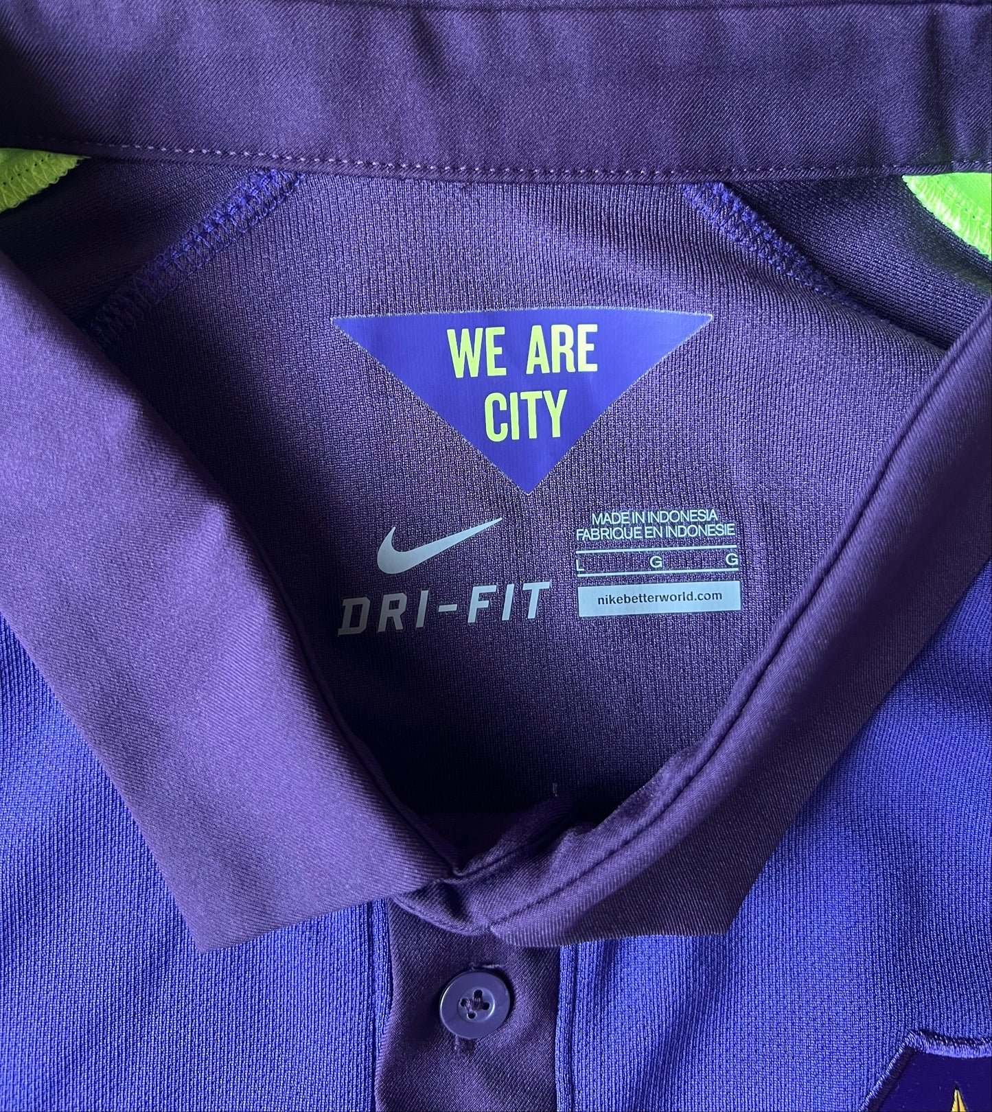 Nike Manchester City Third Jersey 2014/15 Large - Mint condition