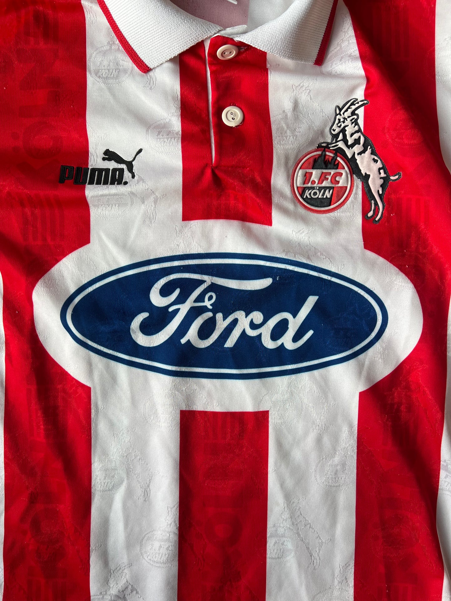 Vintage 90s Puma 1. FC Köln Home Jersey 1995/96 XS
