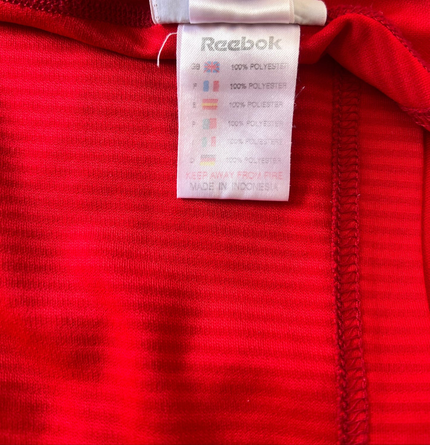 Vintage 2000s Reebok Liverpool Home Jersey 2002-04 Large