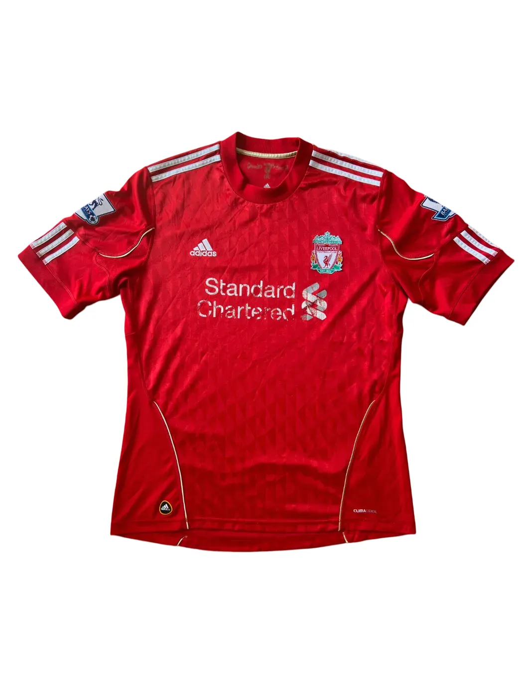 Adidas Liverpool Home Jersey 2010-12 Large Premier League Patches
