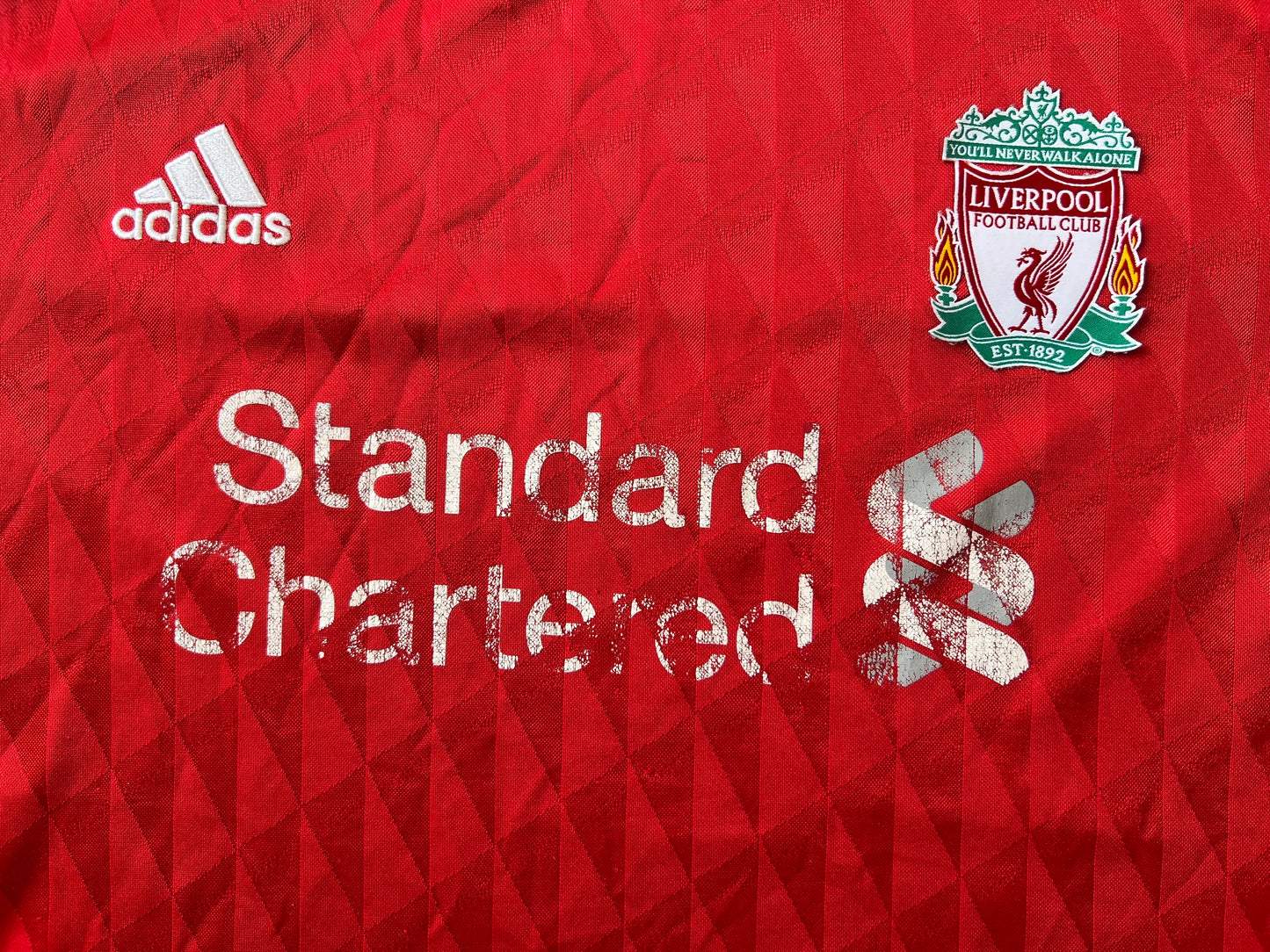 Adidas Liverpool Home Jersey 2010-12 Large Premier League Patches