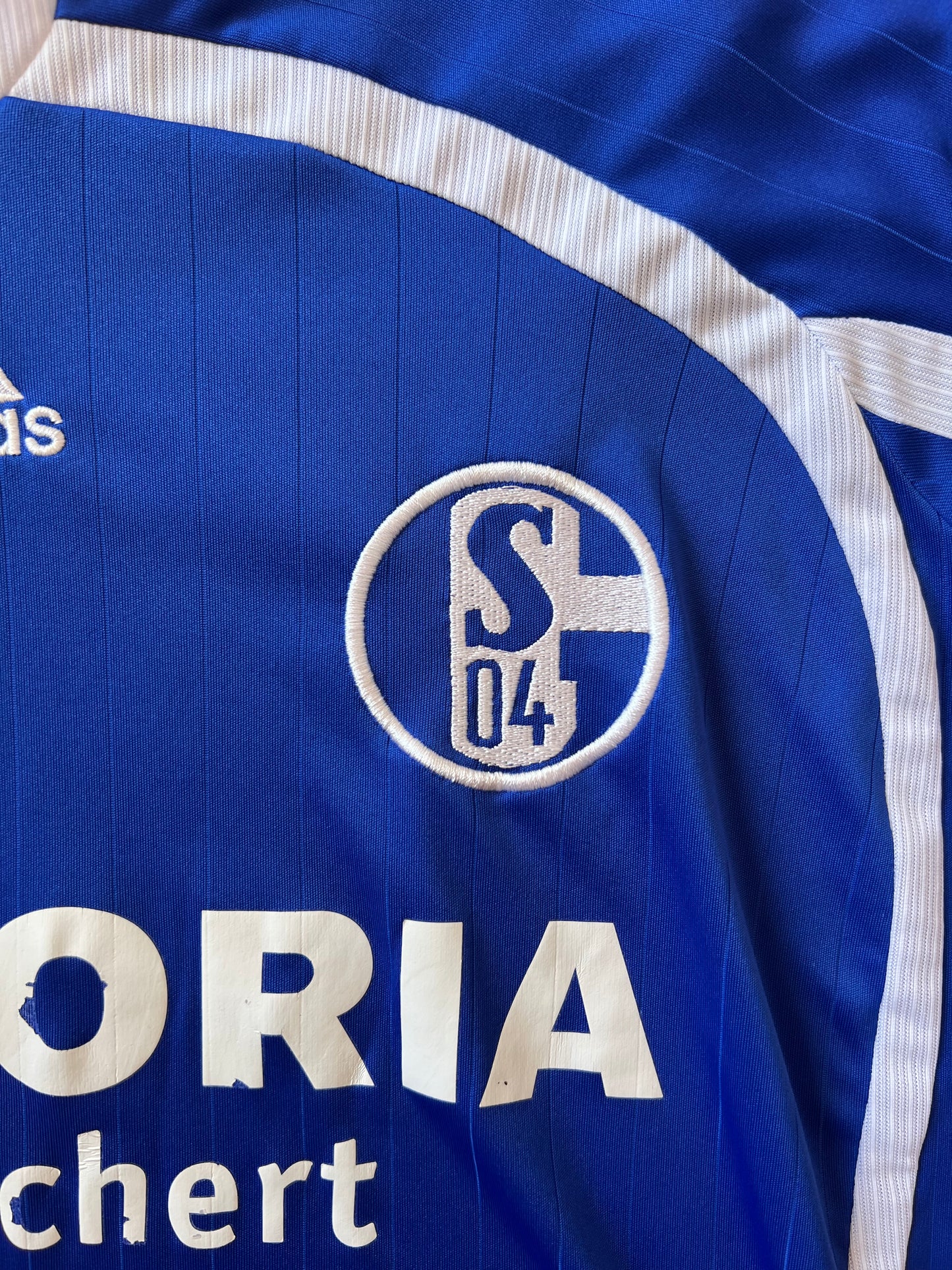 Adidas Schalke 04 Home Jersey 2006/07 Large Bundesliga Patch