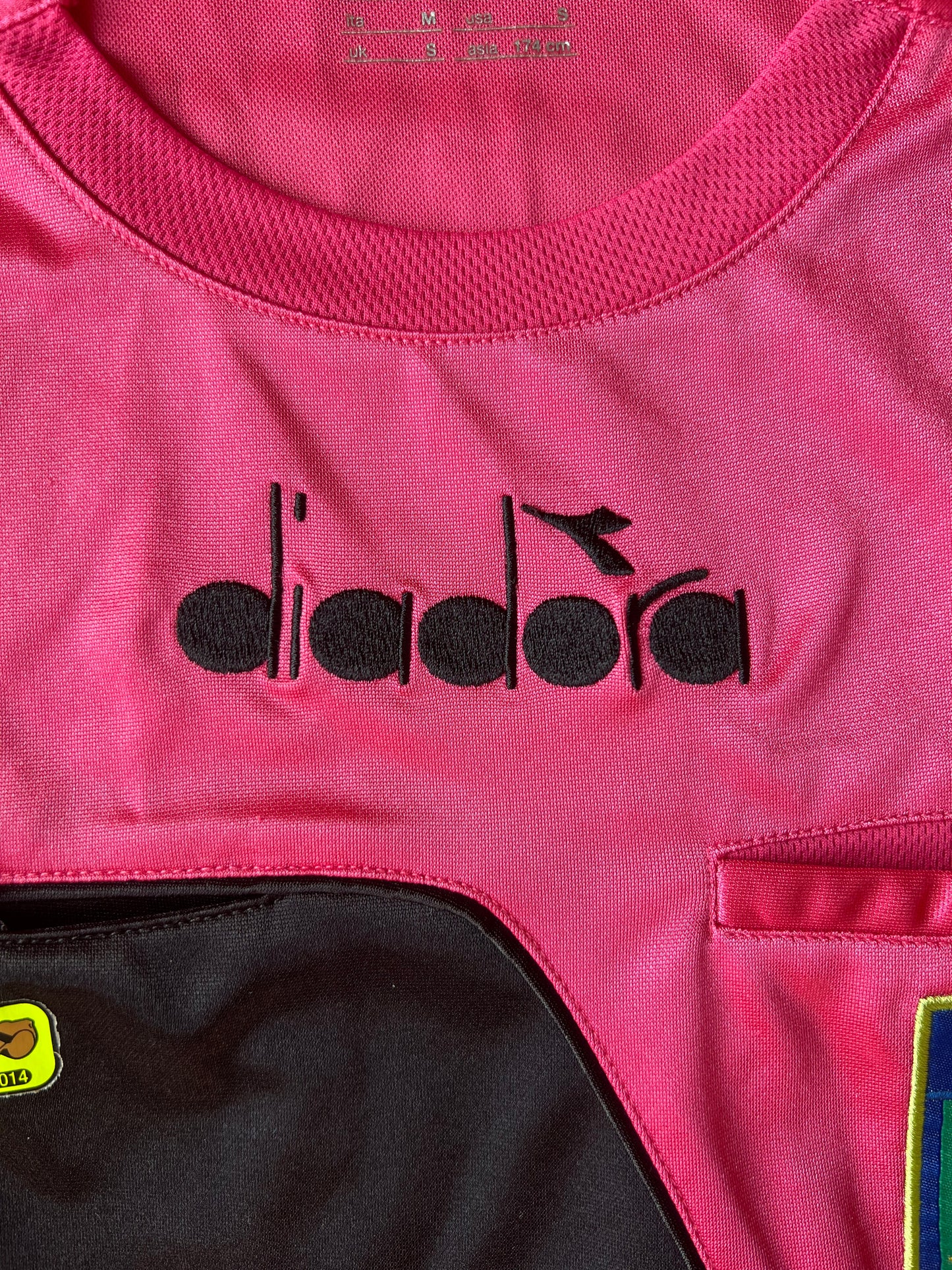 Diadora Serie A Referees Shirt Pink 2017/18 Small