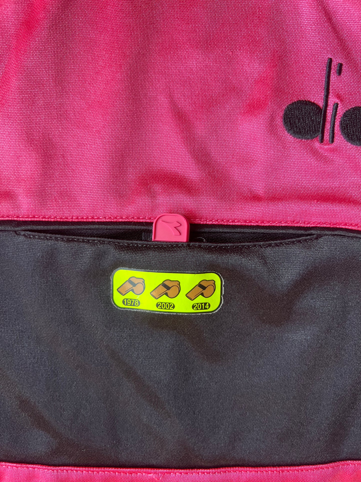 Diadora Serie A Referees Shirt Pink 2017/18 Small