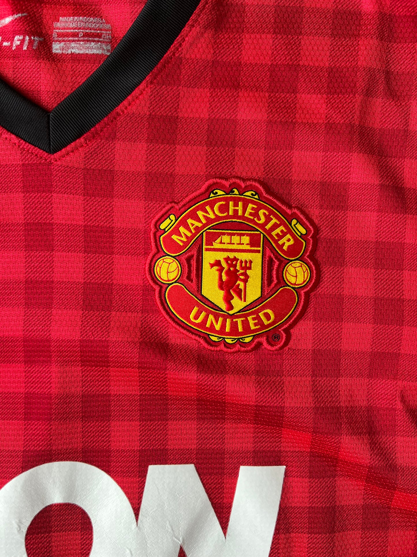 Nike Manchester United Home Jersey 2012/13 Small v. Persie #20 Long Sleeve