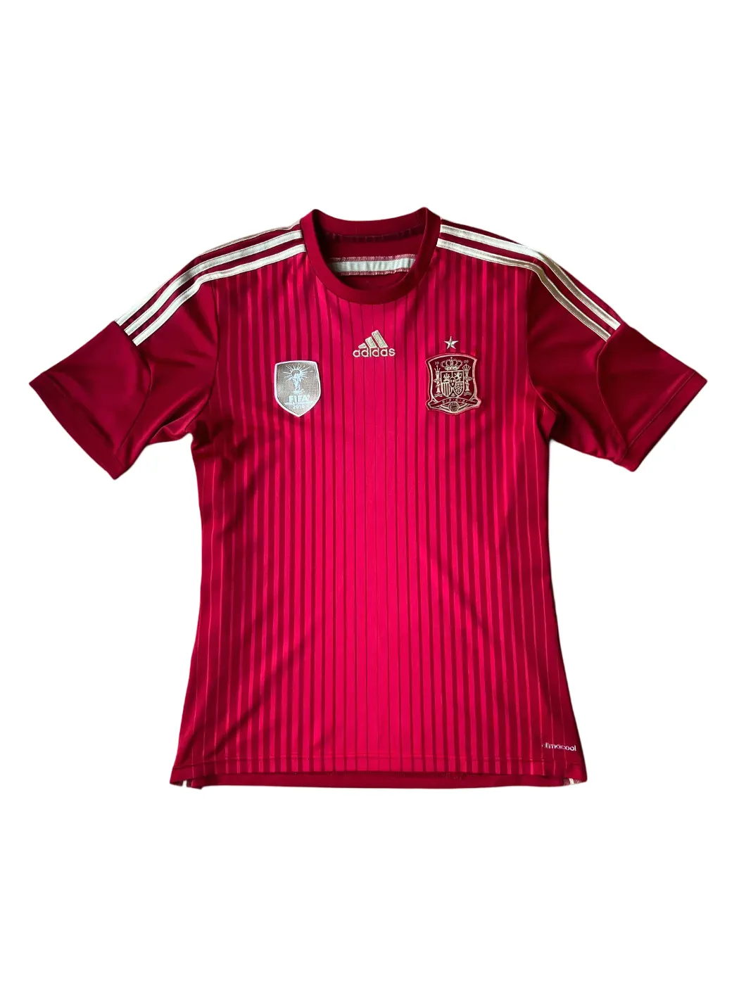 Adidas Spain Home Jersey 2014 Medium FIFA World Champions Patch
