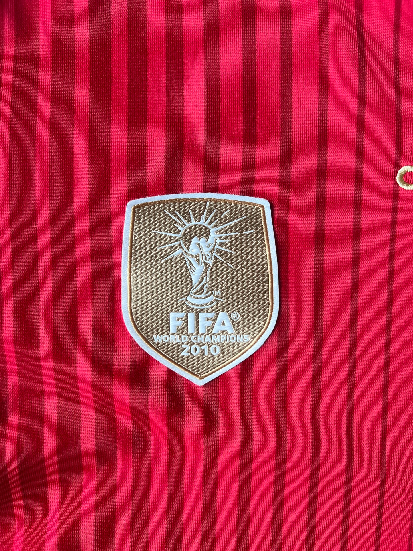 Adidas Spain Home Jersey 2014 Medium FIFA World Champions Patch