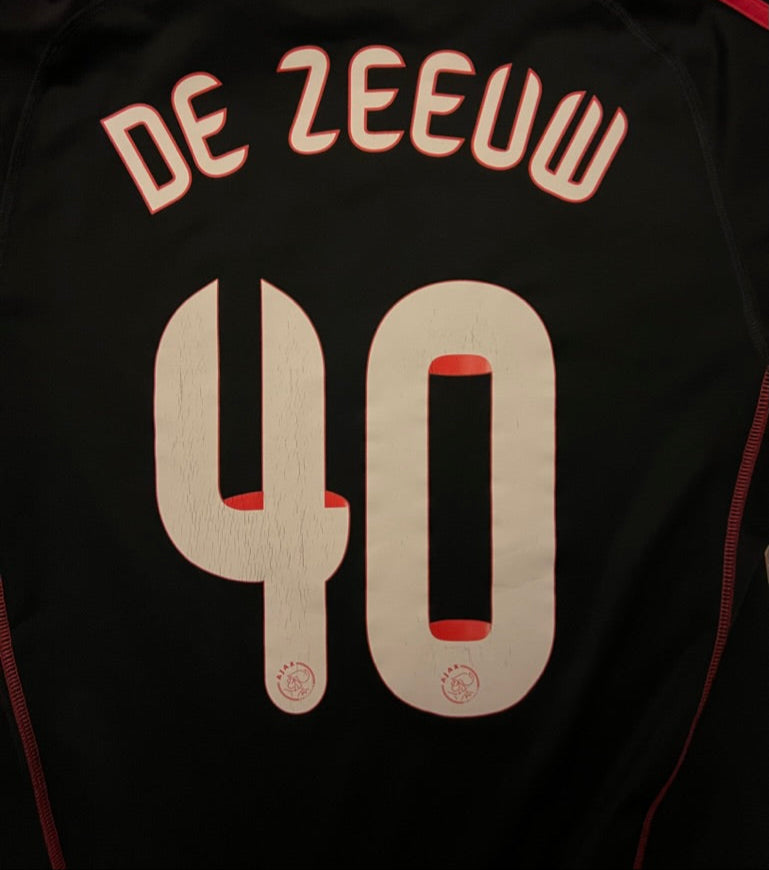 Adidas Ajax Away Jersey 2009/10 De Zeeuw #40 Medium