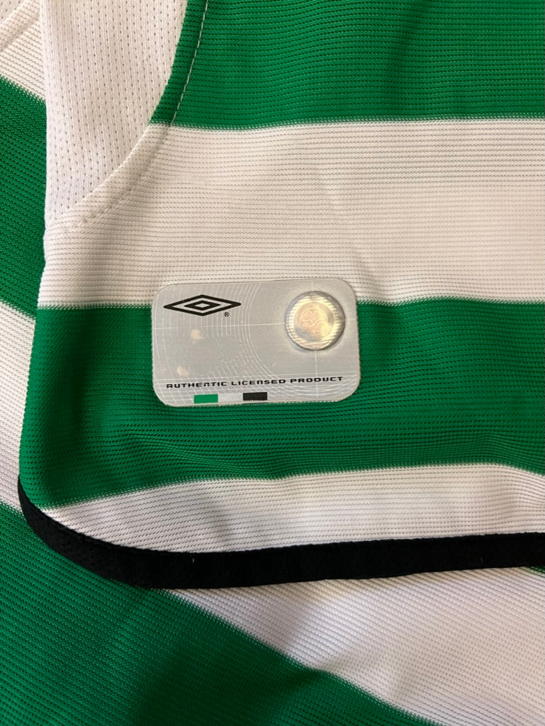 Vintage Umbro Celtic Home Jersey 2001-03 Large