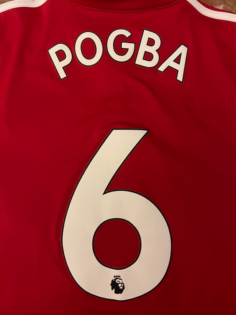 Adidas Manchester United Home Jersey 2017/18 Pogba #6 Large