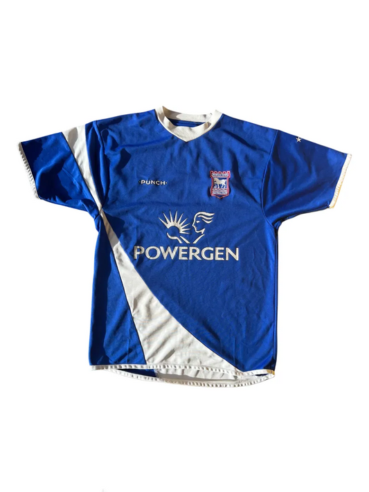 Vintage 2000s Punch Ipswich Town Home Jersey 2005/06 Medium