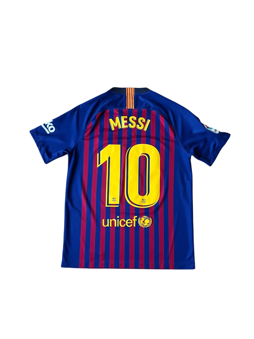 Nike Barcelona Home Jersey 2018/19 Medium Messi #10 LaLiga patch