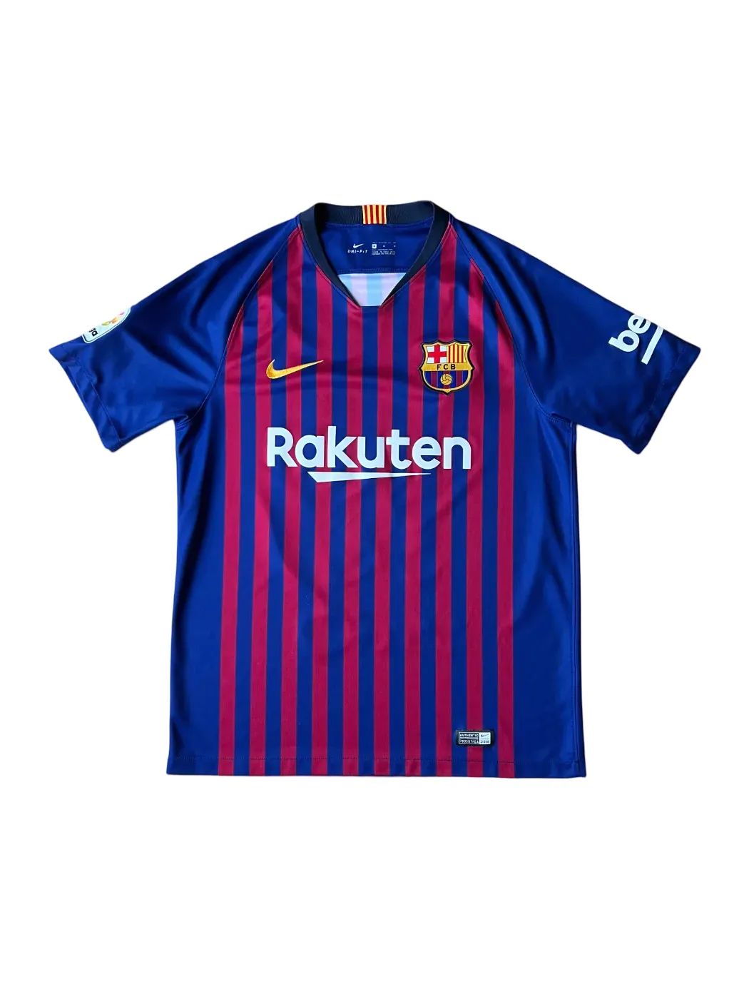 Nike Barcelona Home Jersey 2018/19 Medium Messi #10 LaLiga patch