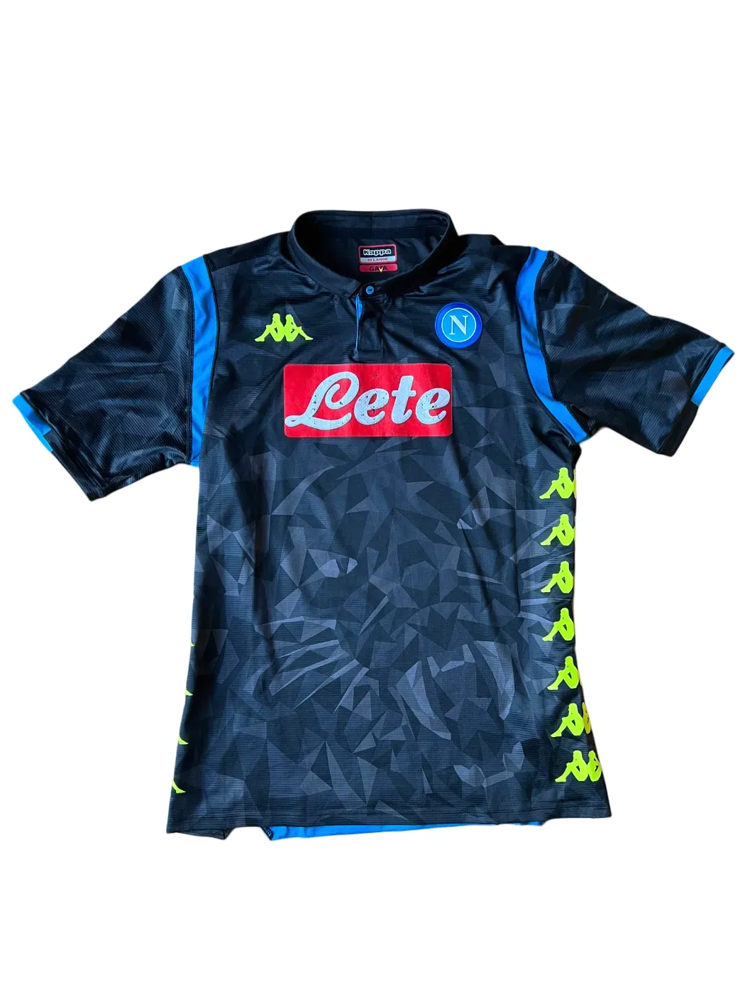 Kappa Napoli European Away Kombat Gara Jersey 2018/19 2XL
