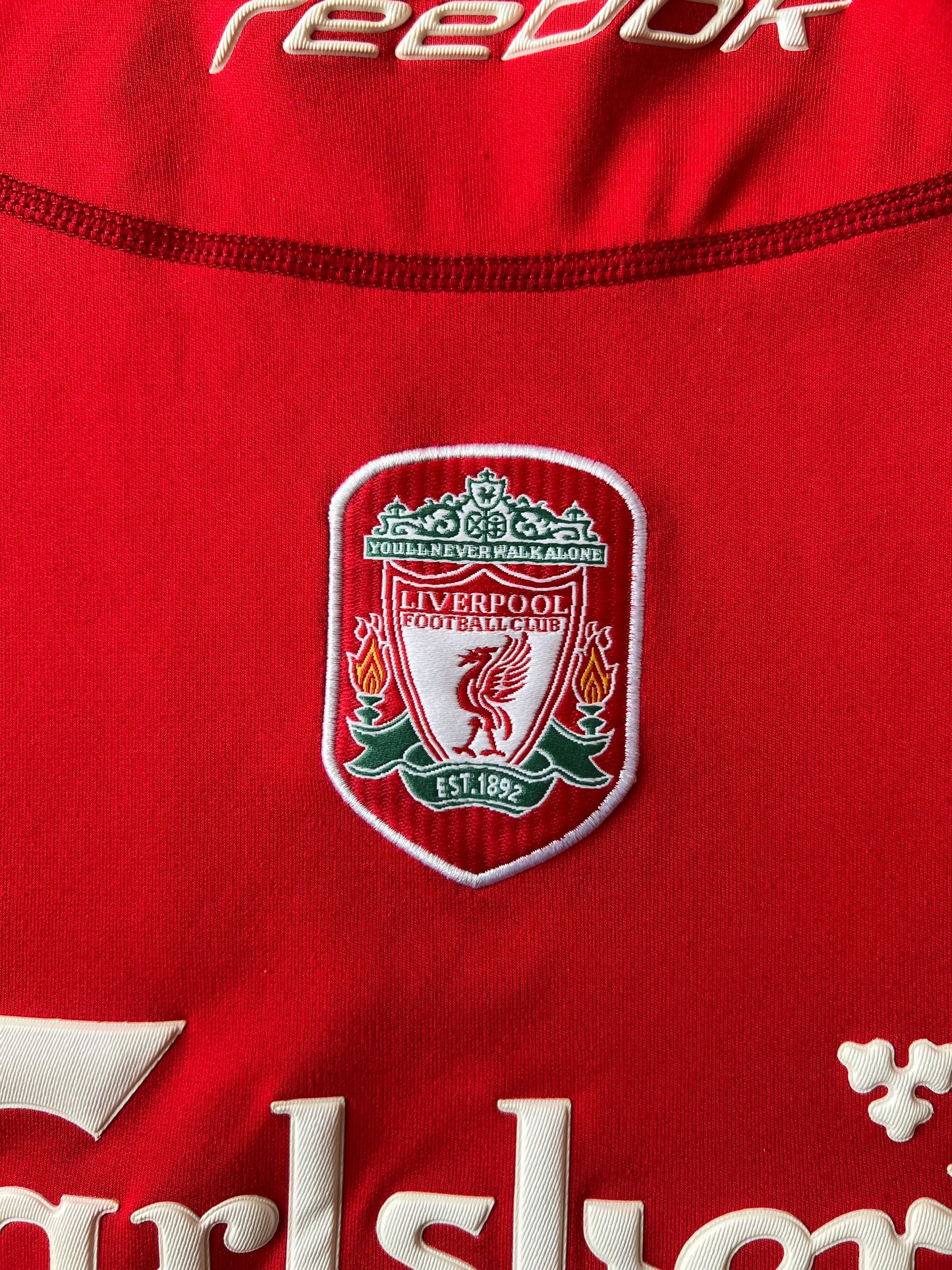 Vintage 2000s Reebok Liverpool Home Jersey 2002-04 Large