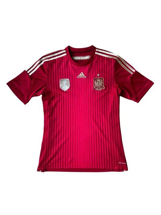 Adidas Spain Home Jersey 2014 Medium FIFA World Champions Patch