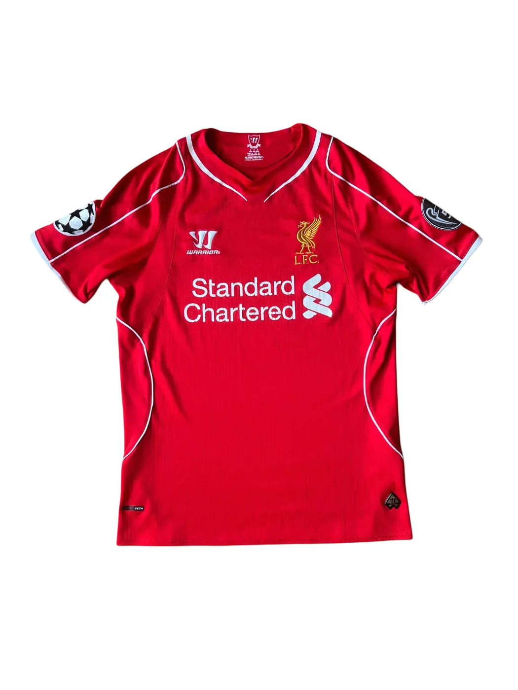 Warrior Liverpool Home Jersey 2014/15 Small Champions League Patches