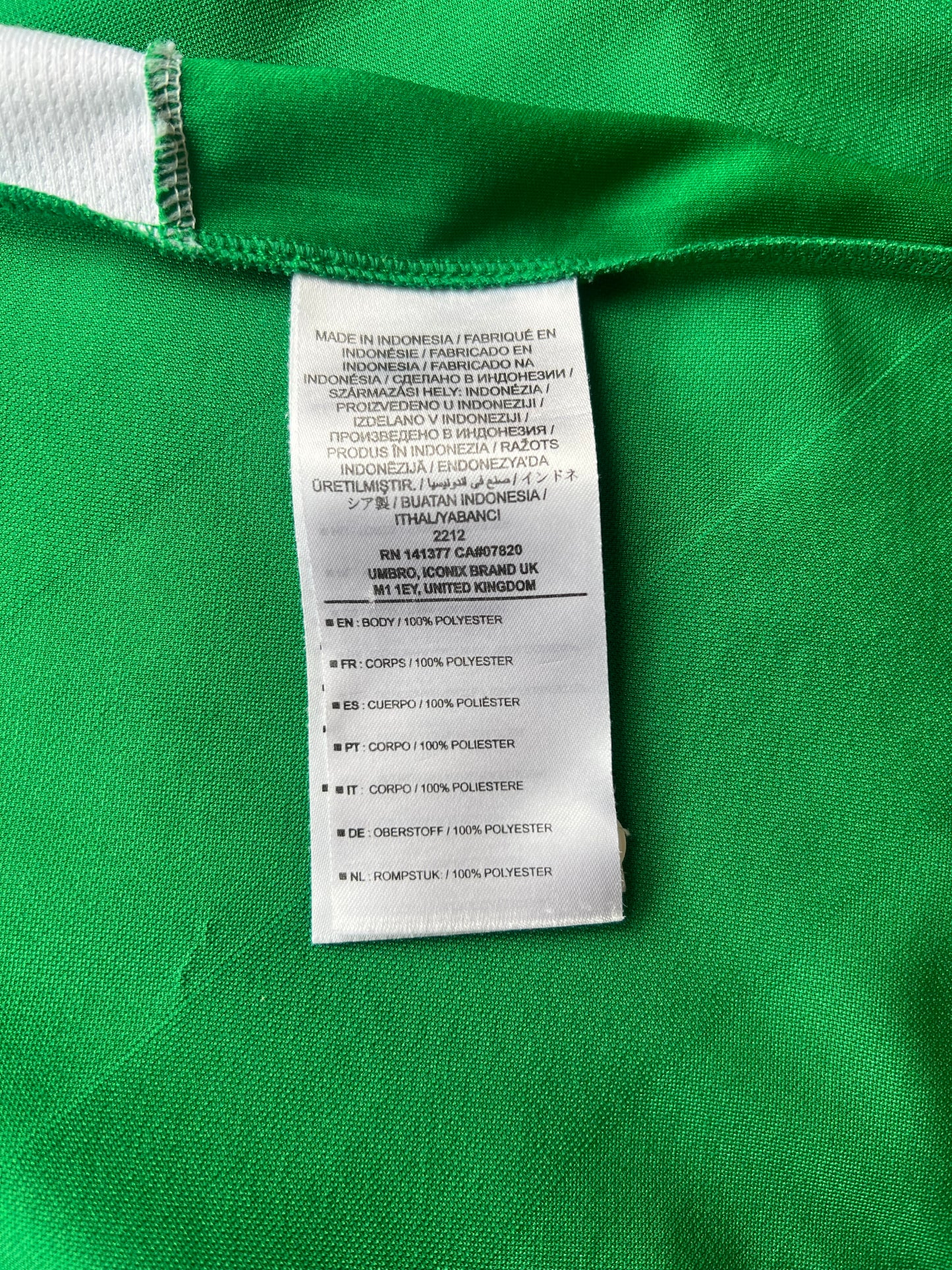 Umbro Ireland Home Jersey 2016 XL