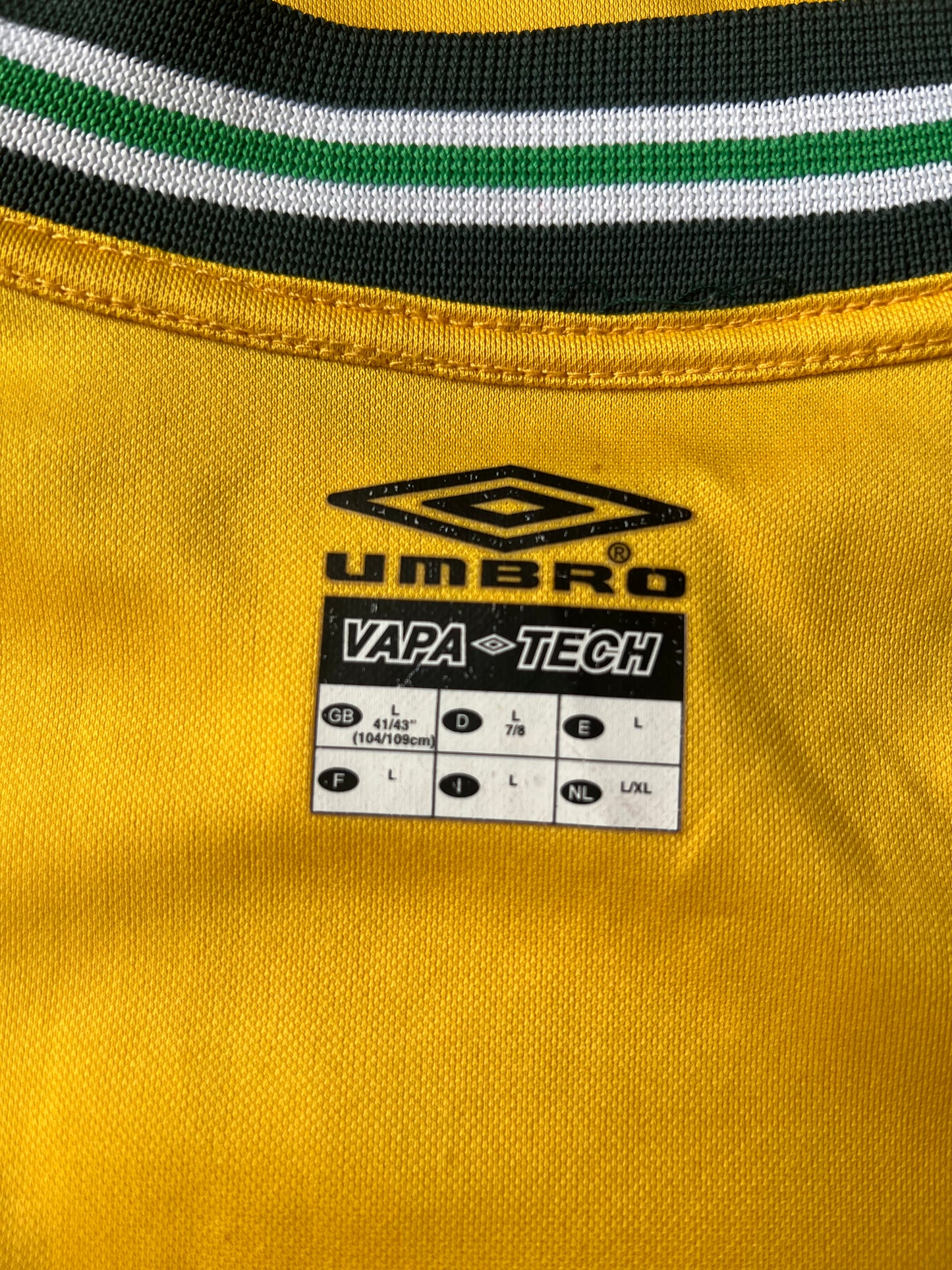 Vintage Umbro Celtic Away Jersey 2002/03 Large