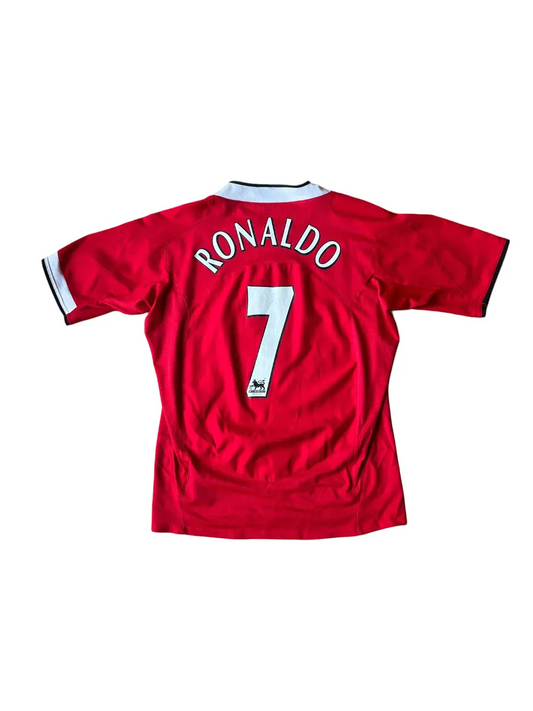 Vintage 2000s Nike Total 90 Manchester United Home Jersey 2004-06 Small Ronaldo #7