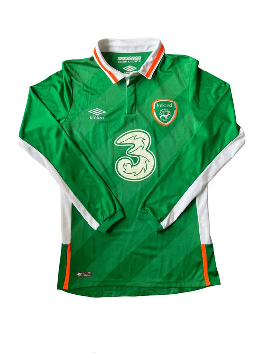 Umbro Ireland Home Jersey 2016 Small Long Sleeve
